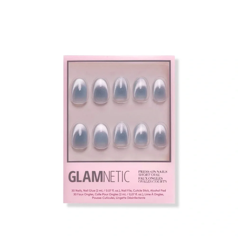 Glamnetic Press-On Nails Unicorn Tears Short Oval NWT - Picture 1 of 8